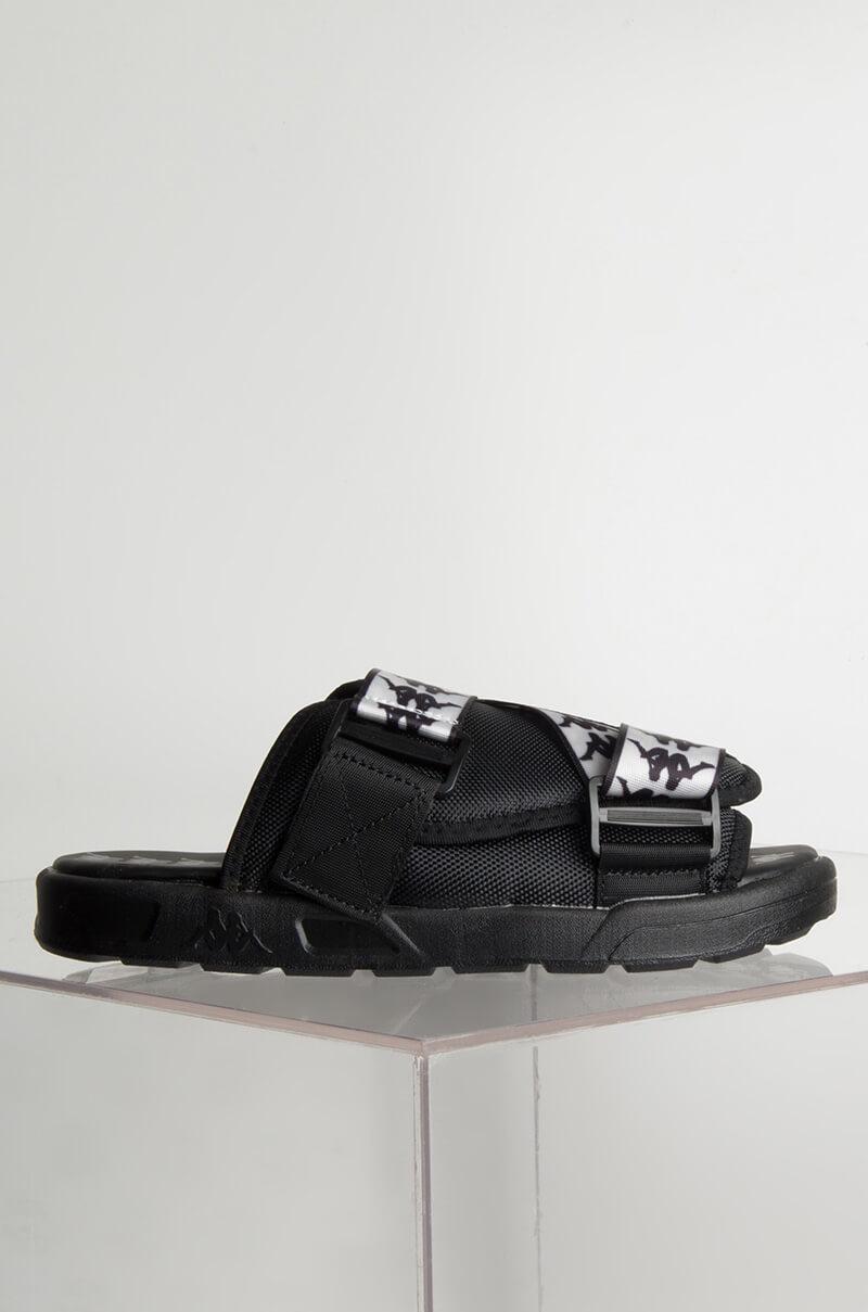 Kappa 222 Banda Mitel 1 Flatform Sandal Slide in Black - Lyst