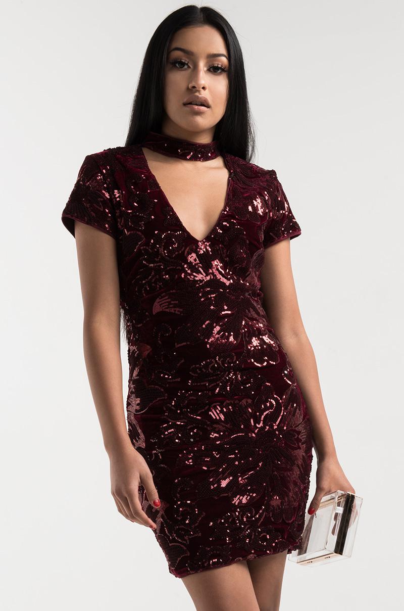 velvet sequin gown