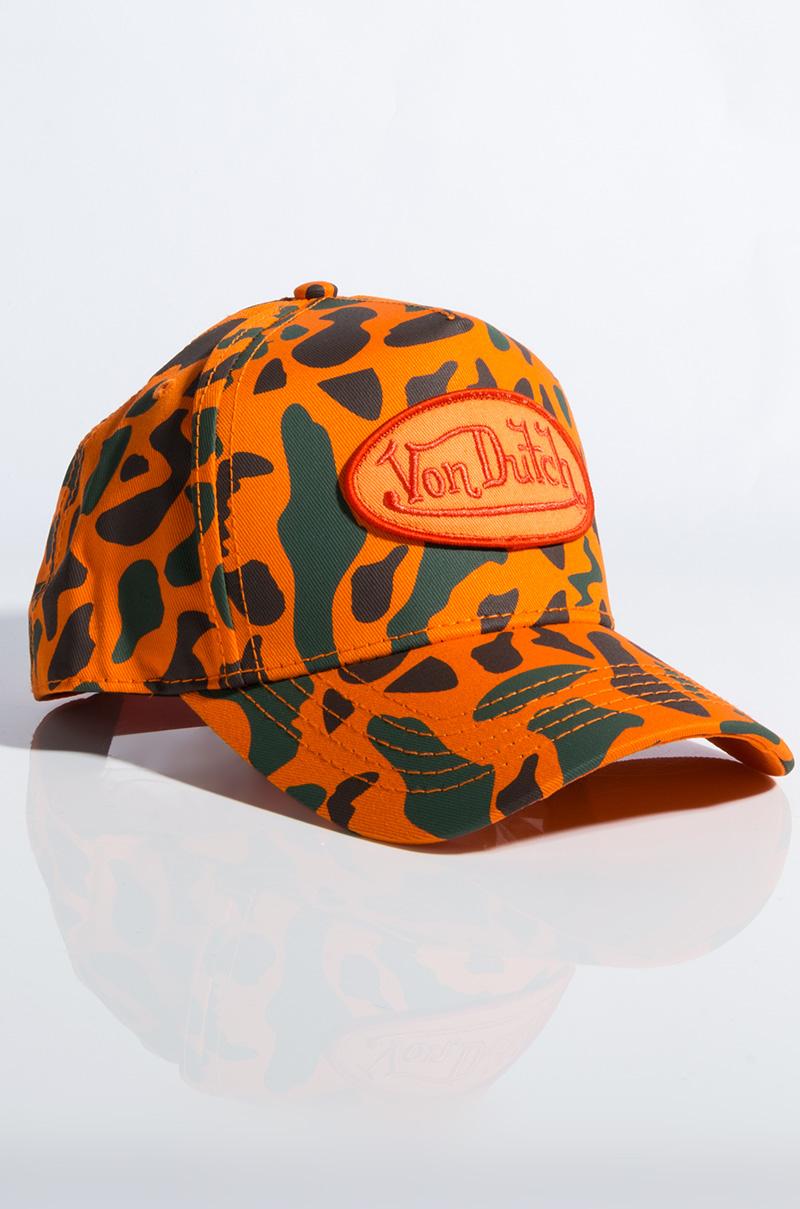 AKIRA Von Dutch Trucker Hat Orange Camo in Orange for Men - Lyst