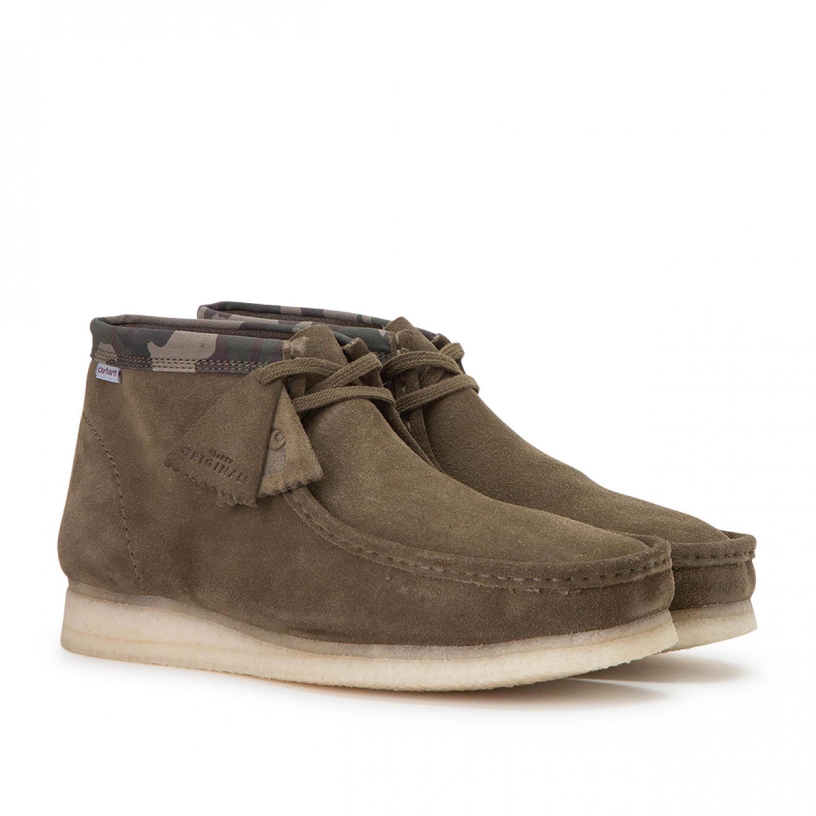 Clarks Suede X Carhartt Wallabee Boot in Olive (Green) for Men - Lyst