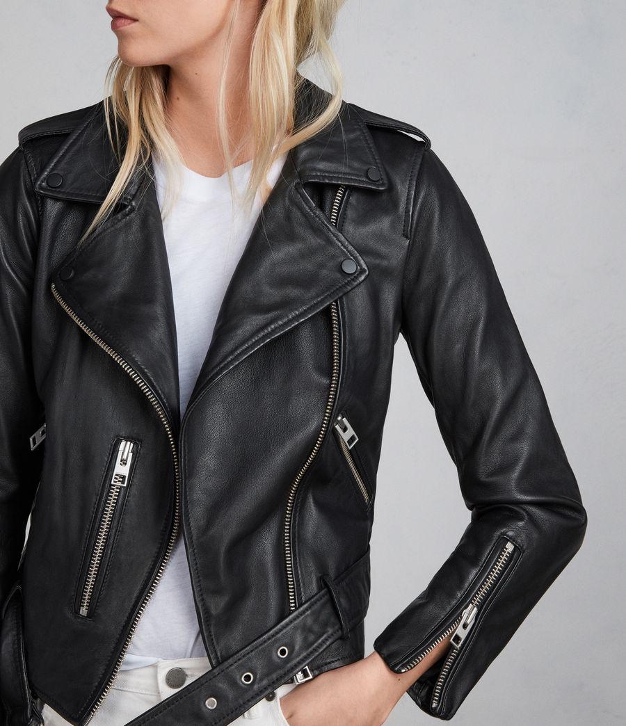 Lyst - AllSaints Balfern Leather Biker Jacket in Black