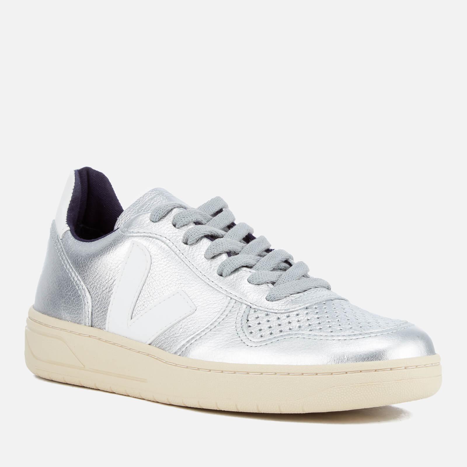 veja metallic trainers womens