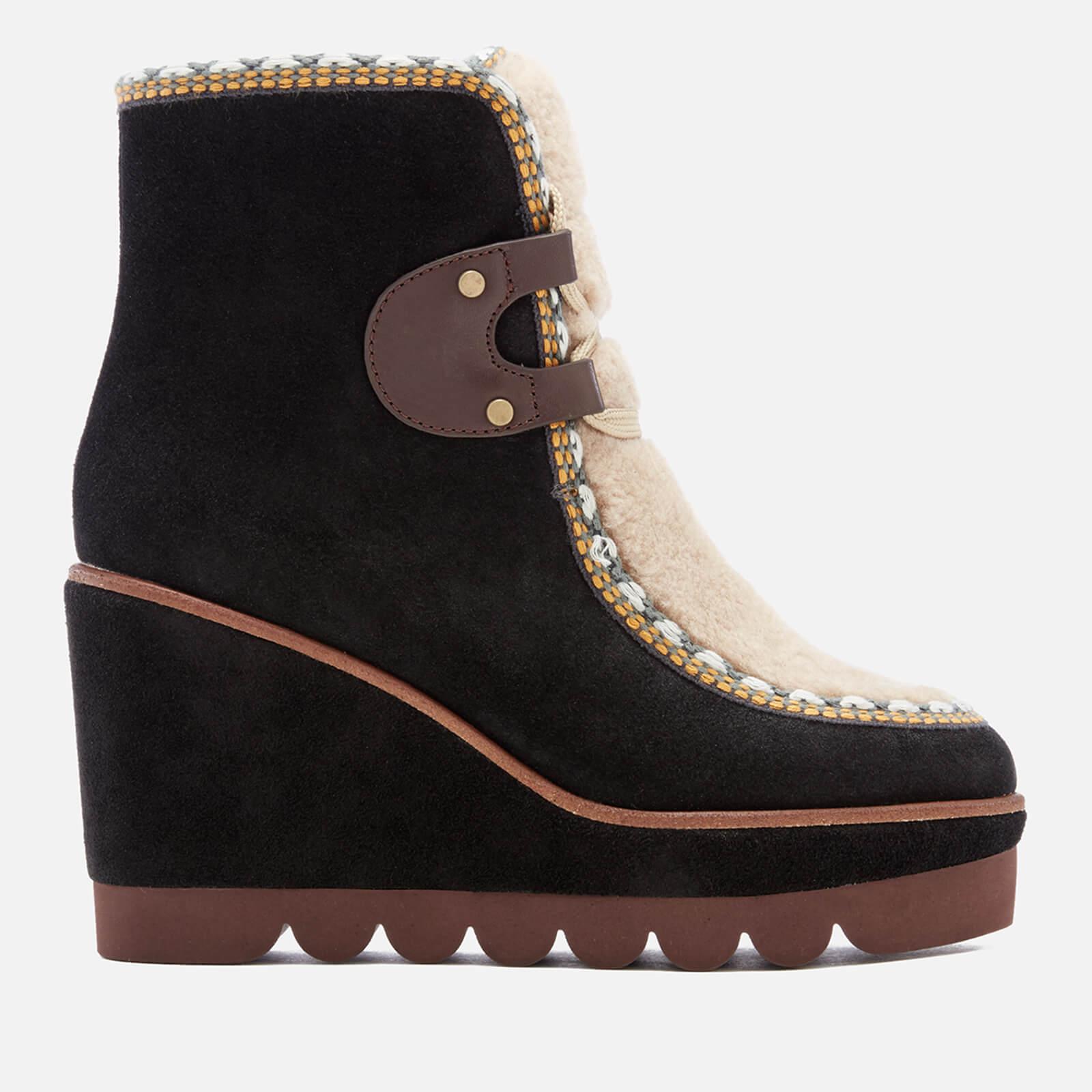 Lyst See By Chloé Flatform Hiking Boots in Black Save Lyst See By Chloé Flatform Hiking Boots in Black Save
