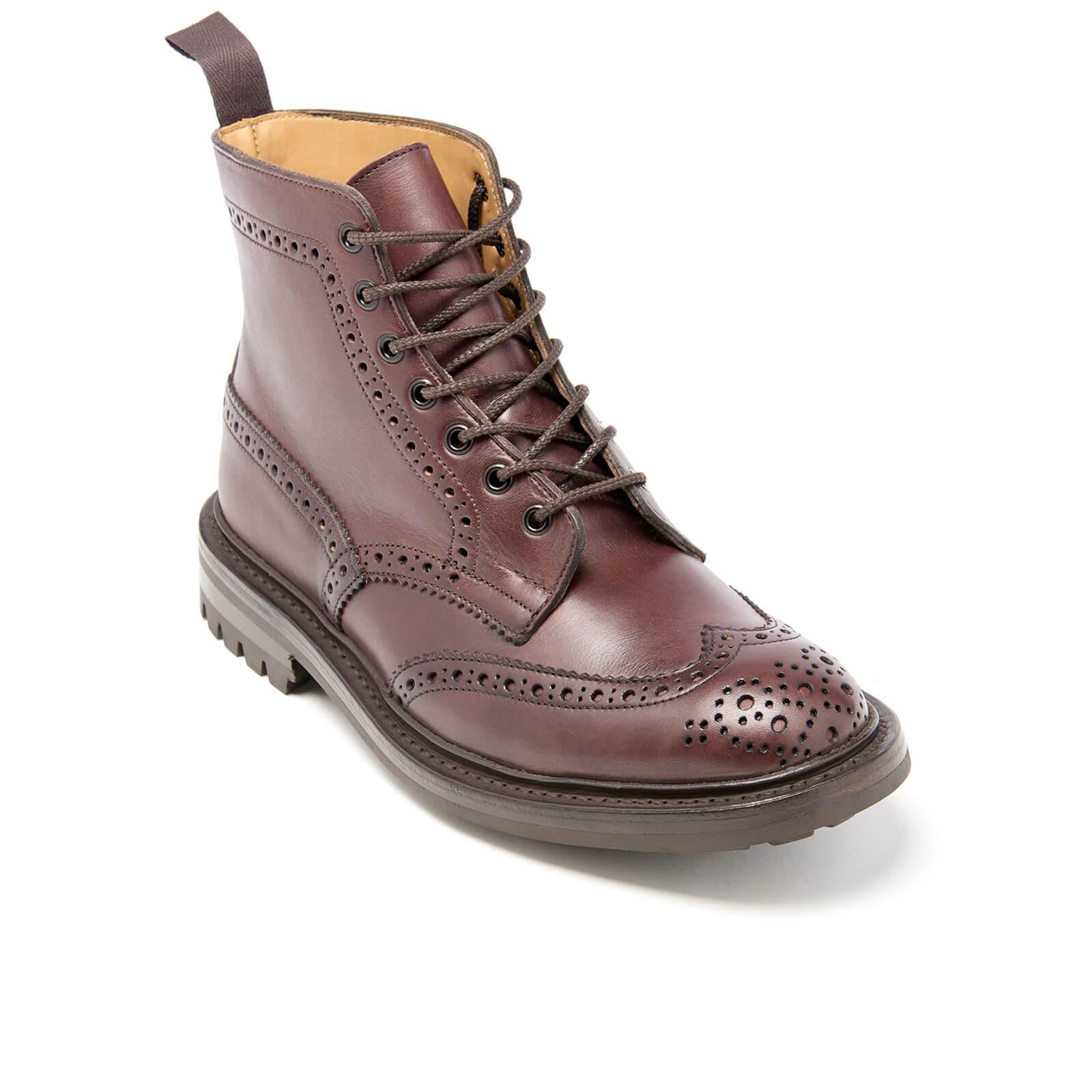 Lyst Trickers Mens Stow Leather Commando Sole Lace Up Brogue Boots In Brown For Men 0154