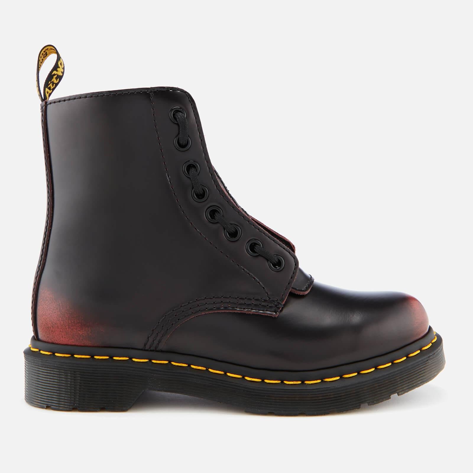 Lyst - Dr. Martens 1460 Pascal Front Zip Arcadia Leather 8-eye Boots in Red