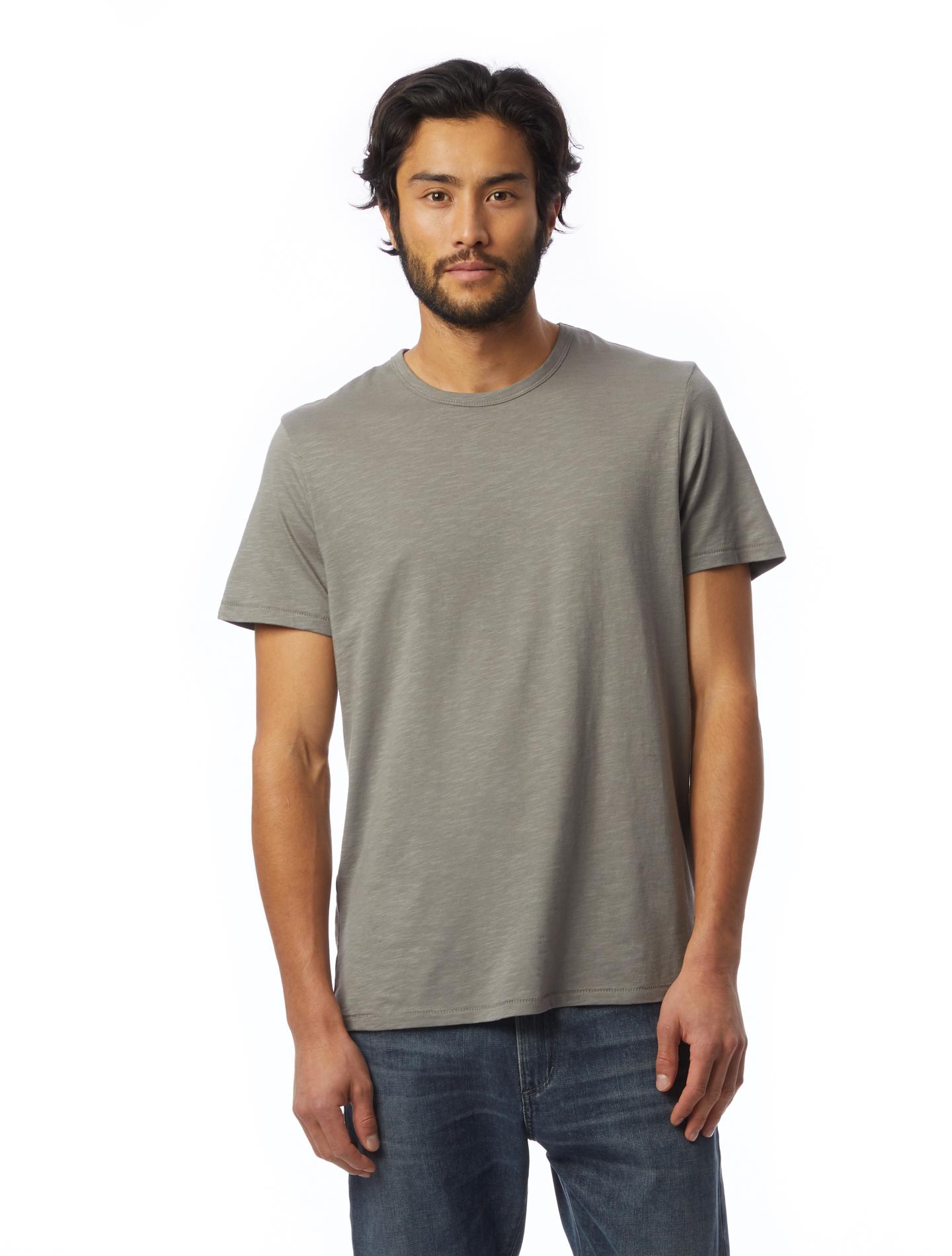 Alternative Apparel Cotton Keeper Weathered Slub Tshirt in Gray for