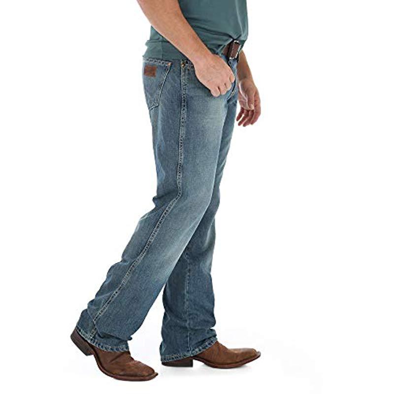 Wrangler Retro Relaxed Fit Boot Cut Jean in Blue for Men - Lyst
