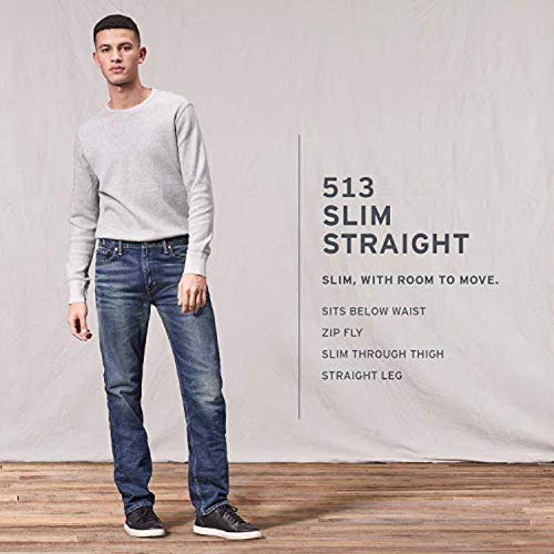 Levi's 513 Slim Straight Jean in Blue for Men - Lyst