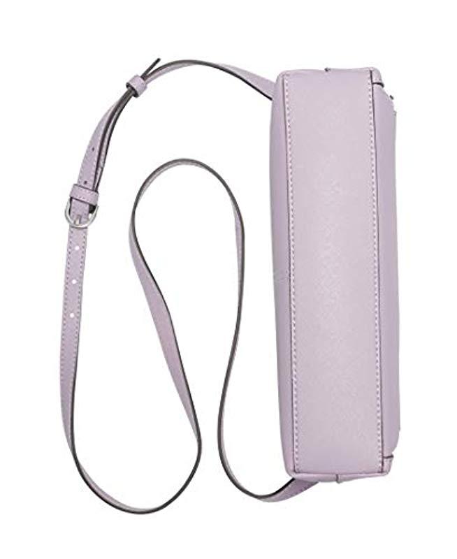 calvin klein lily saffiano leather top zip crossbody