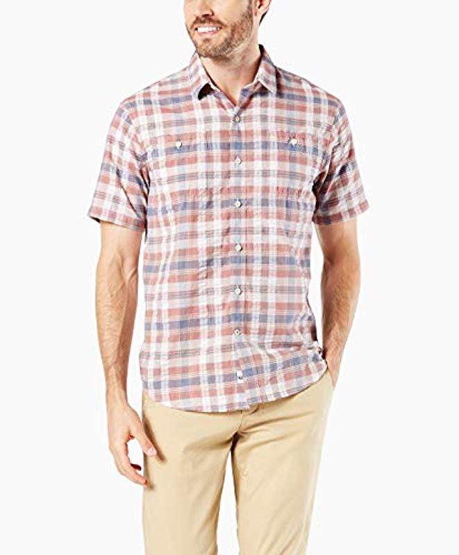 Dockers Short Sleeve Performance Seersucker Shirt for Men - Save 41% - Lyst