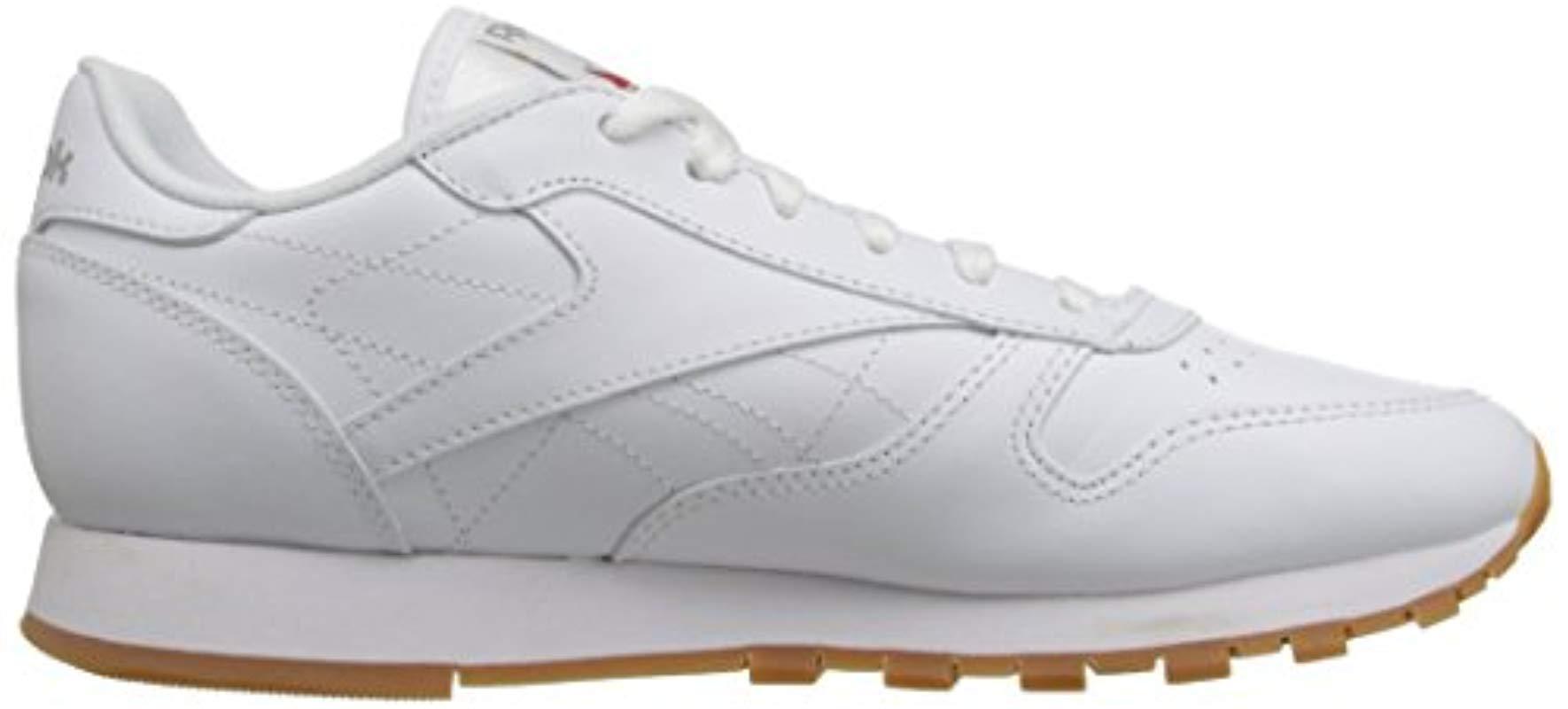 reebok classic sneakers in white leather