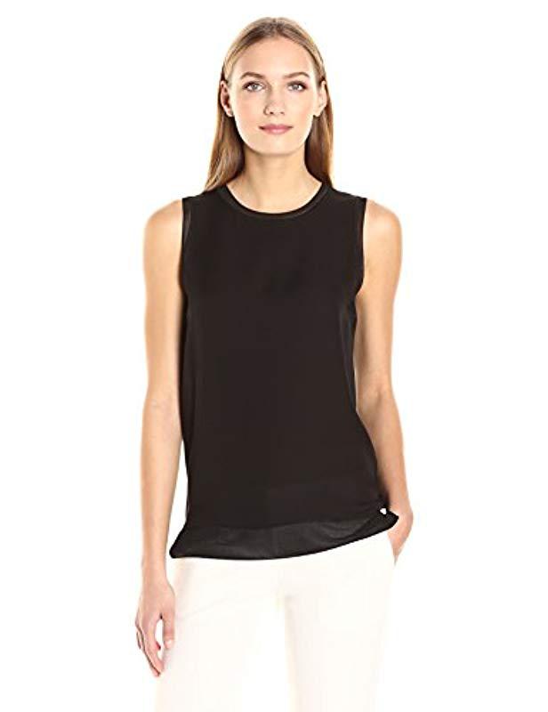 Theory Silk Lewie GGT Combo Top in Black - Save 40% - Lyst
