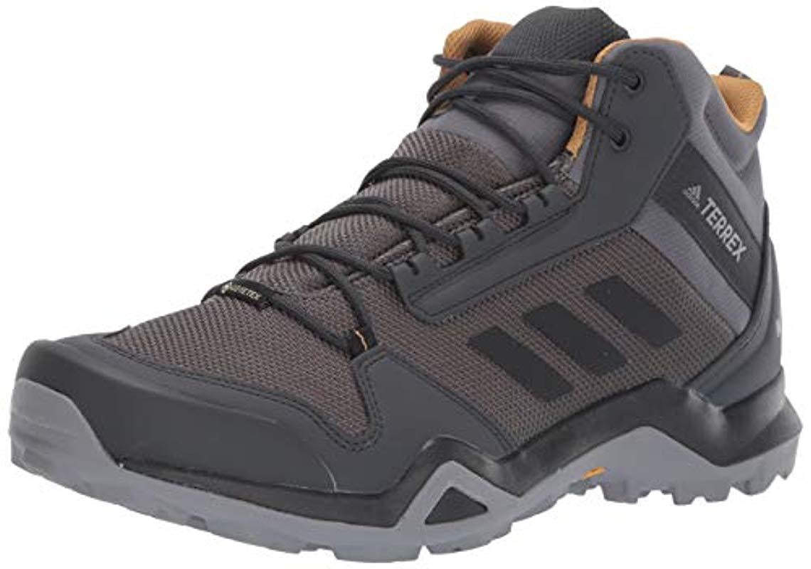 Adidas Originals Terrex Ax3 Mid Gtx Hiking Boot In Gray For Men Lyst