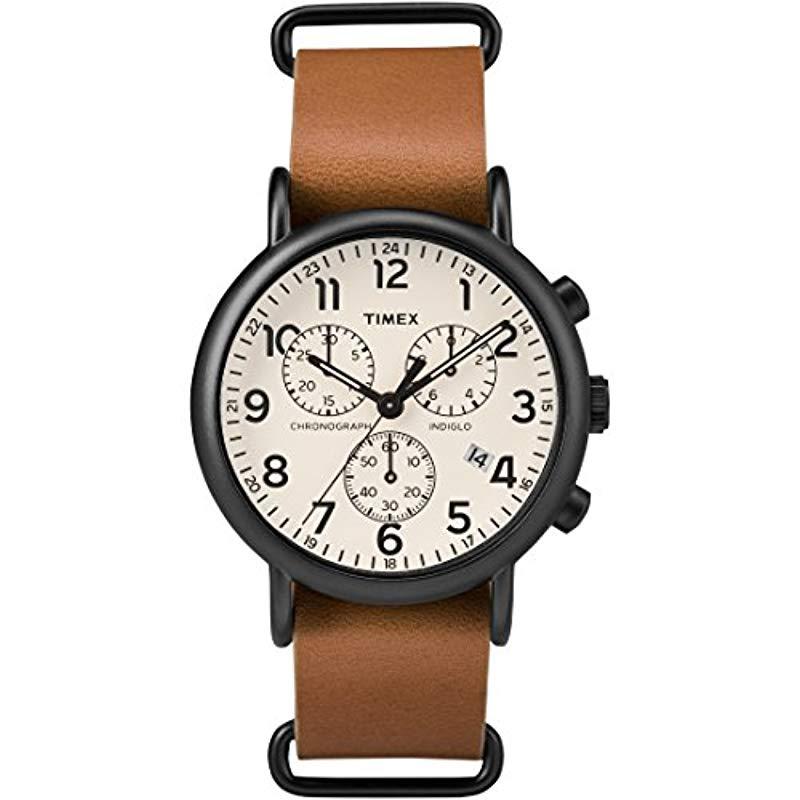 timex weekender chronograph 40mm watch