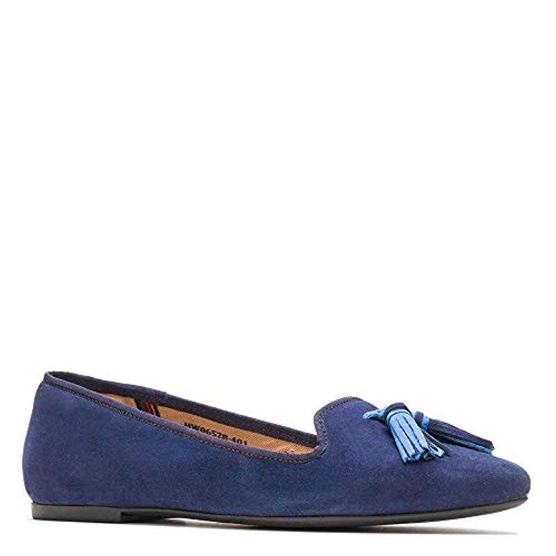 Hush Puppies Sadie Tassel Slipon Loafer Flat in Blue - Lyst