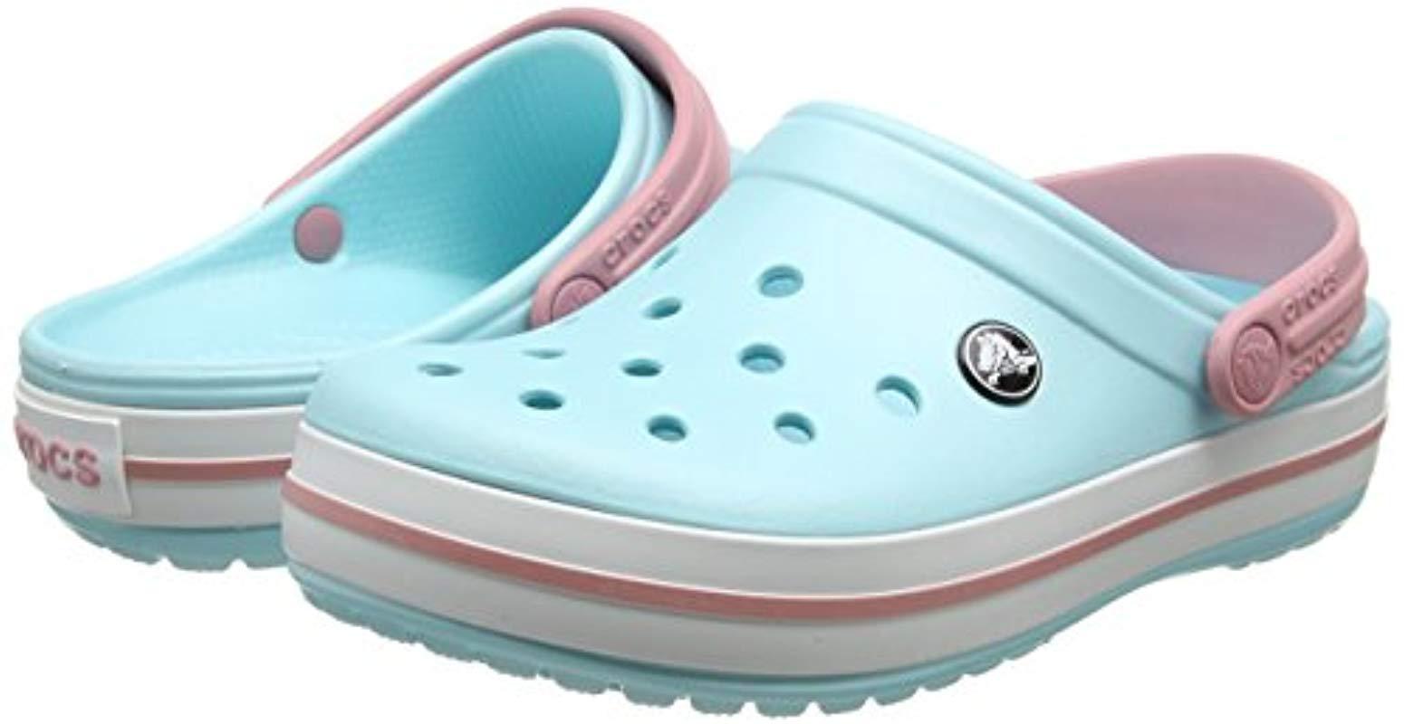 icy blue crocs