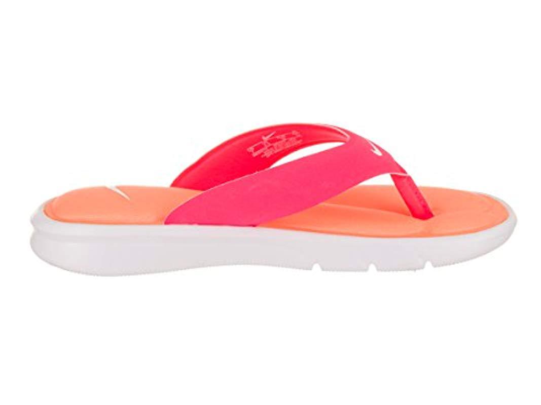 Nike Synthetic Ultra Comfort Thong Sandal In Pink Lyst