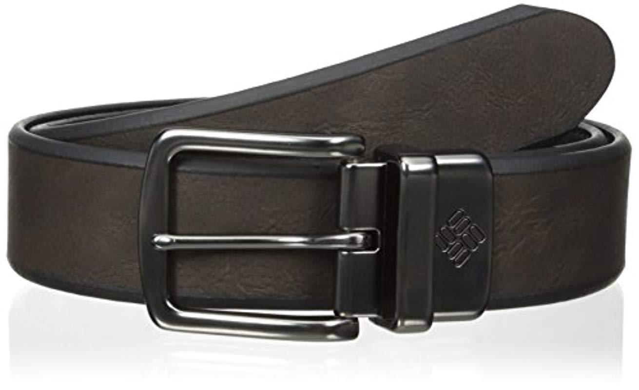 Lyst - Columbia Reversible Leather Belt in Black for Men - Save 30%