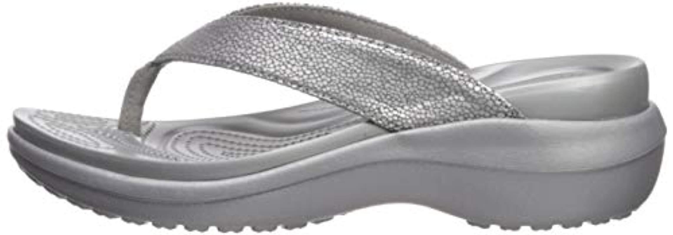 crocs capri silver