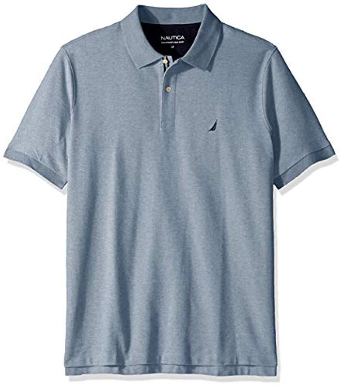 nautica men's classic fit performance deck polo shirt