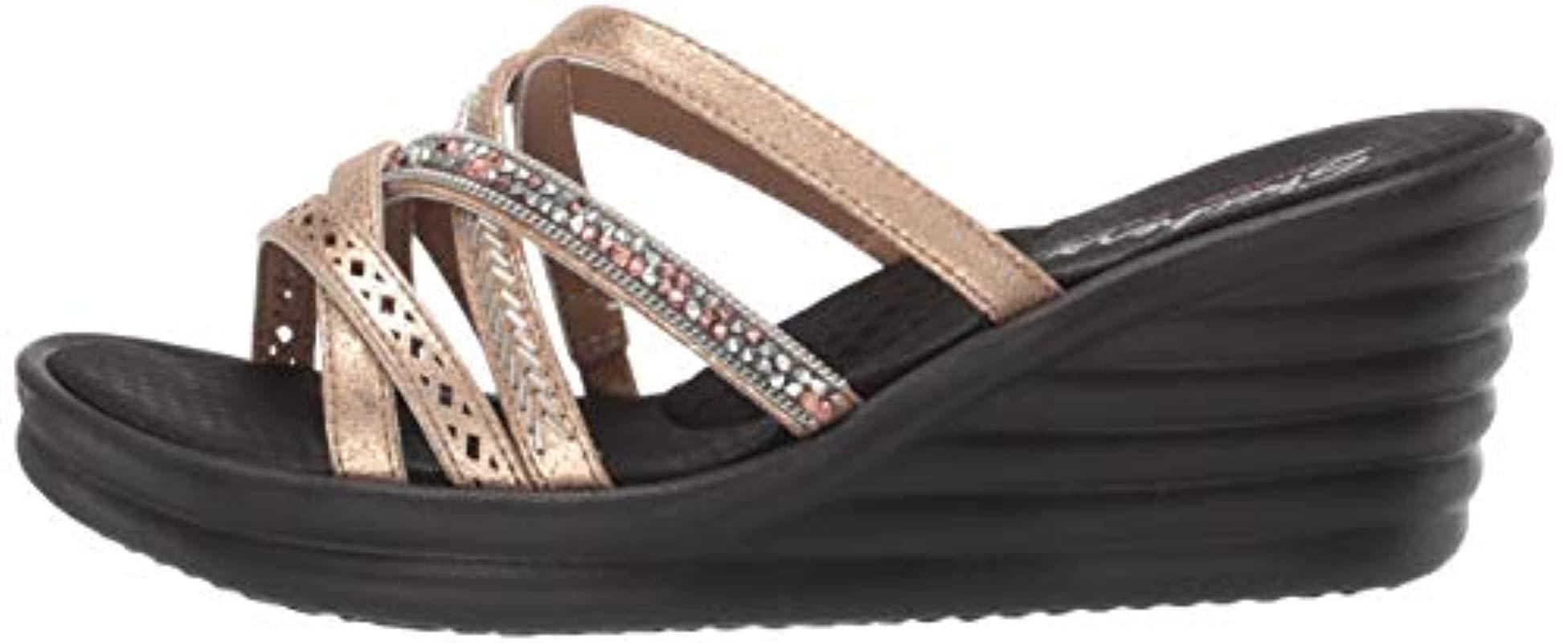 skechers rose gold slippers