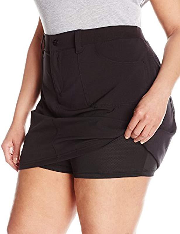 Lee Jeans Plus Size Active Performance Andi Knit Waist Skort in Black