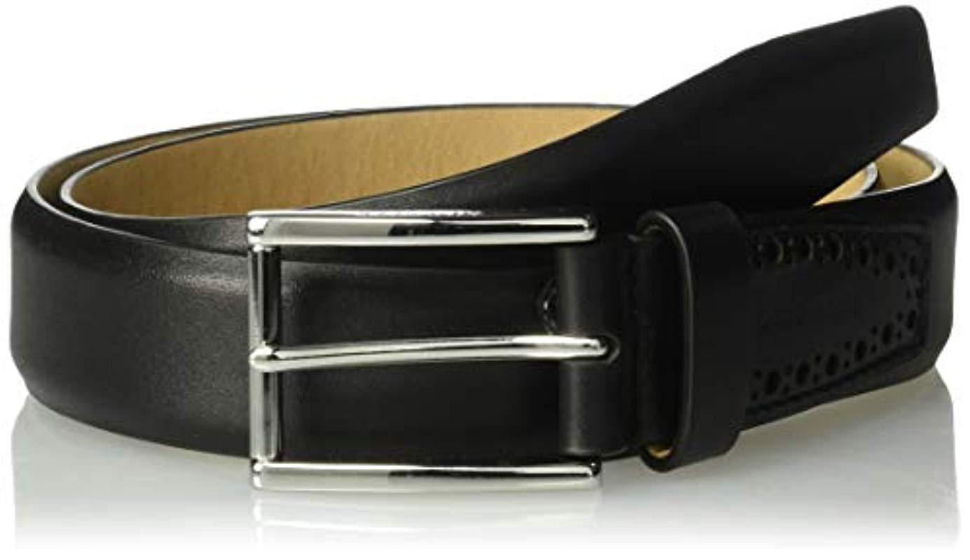 Lyst - Cole Haan 32mm High Shine Leather Dress Belt in Black for Men