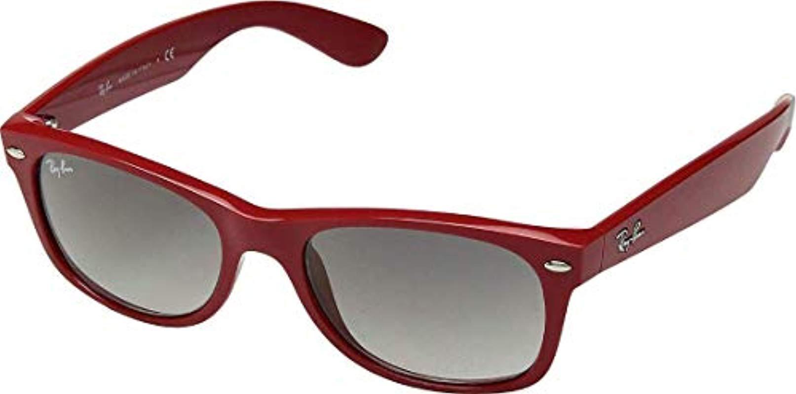 Lyst Ray Ban Rb2132 New Wayfarer Sunglasses Unisex In Red 0813