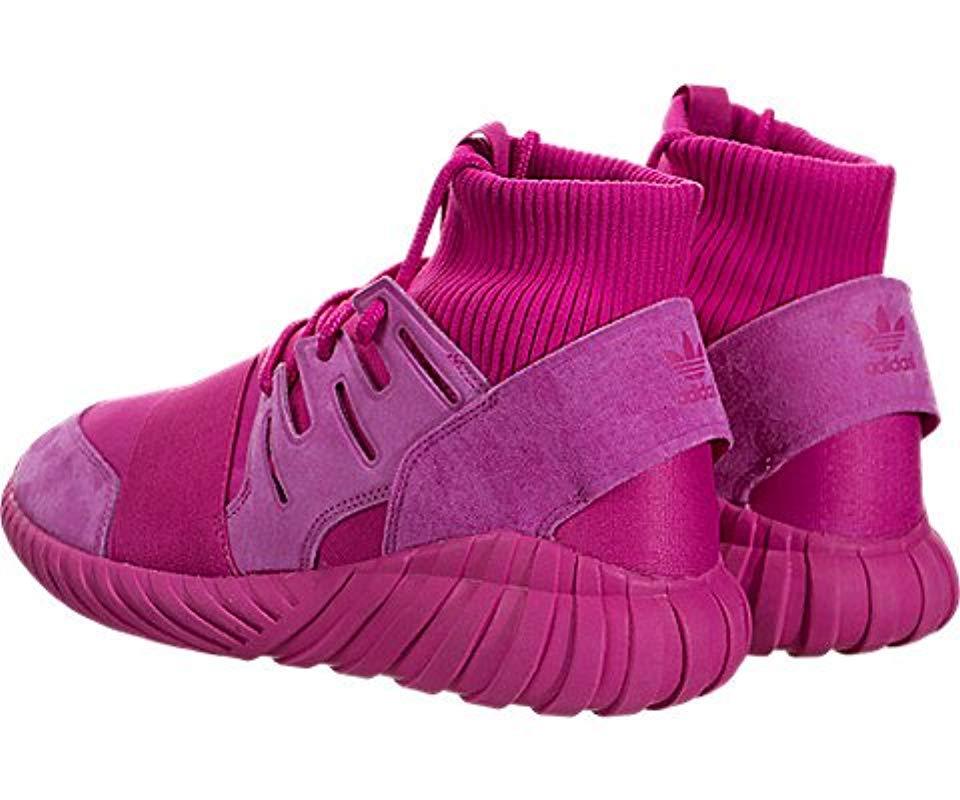 adidas Originals Tubular Doom Sock Pk Running Shoe in Pink ...