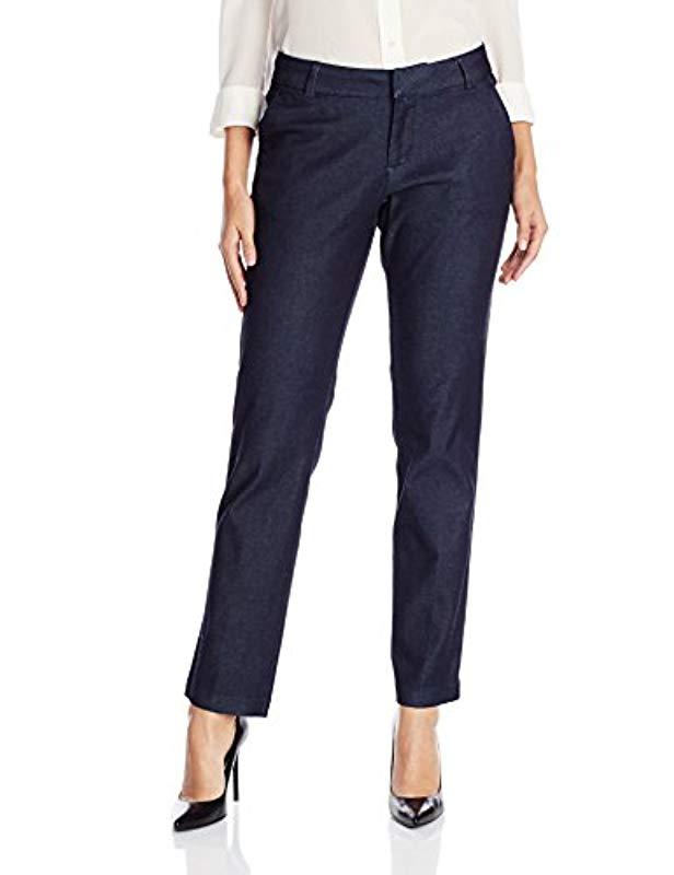 Lee Jeans Modern Series Curvy-fit Rennie Straight-leg Pant in Blue - Lyst