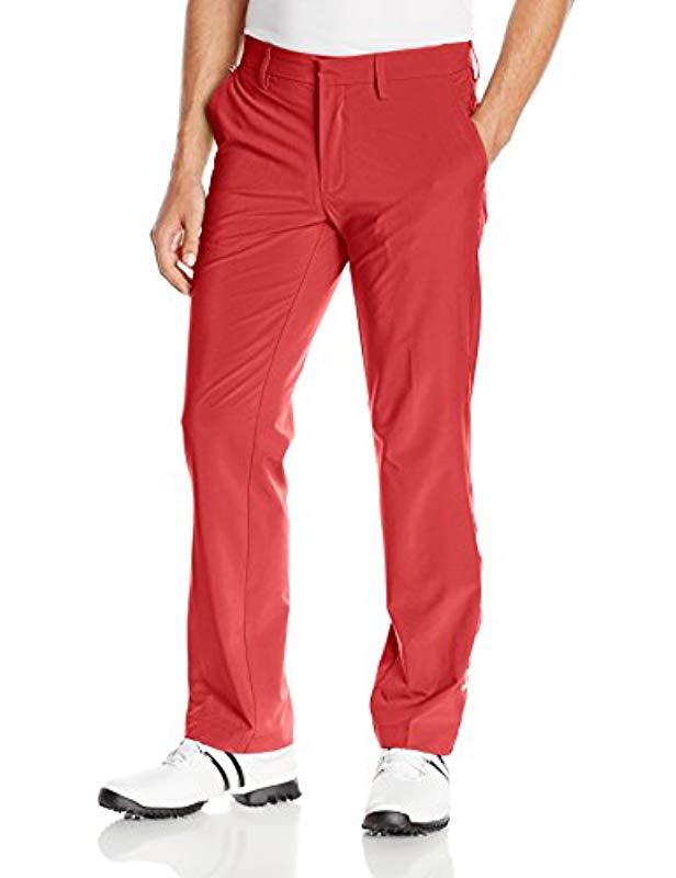 red golf pants