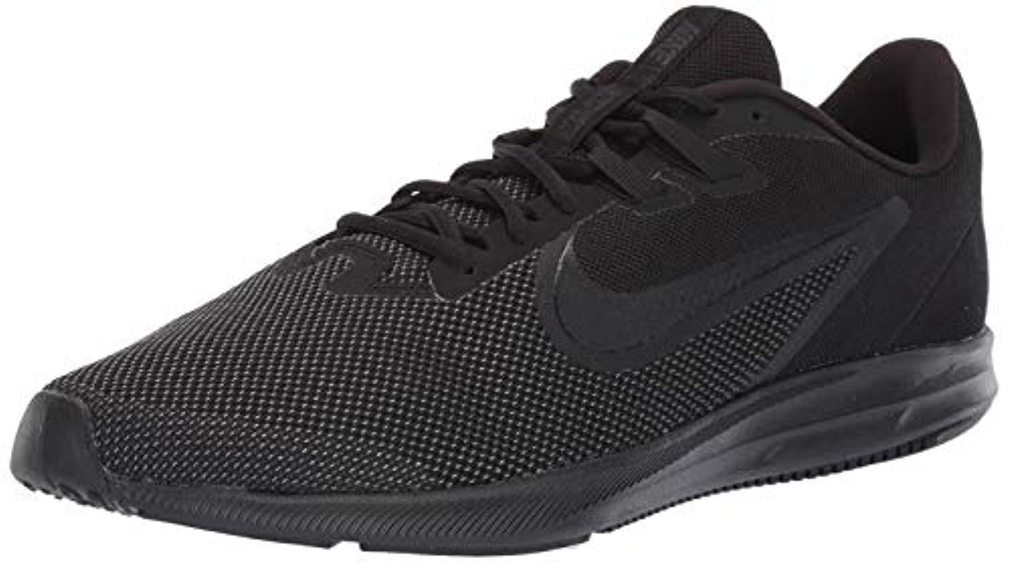 nike men's black downshifter 8 running shoes