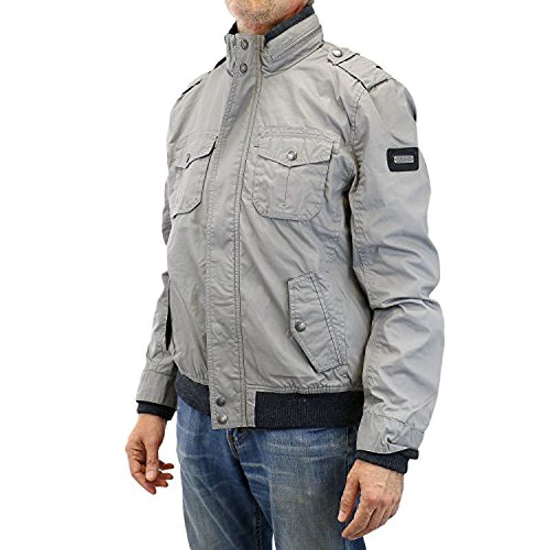 Buffalo David Bitton Jacat Waxed Cotton Jacket in Gray for Men - Lyst