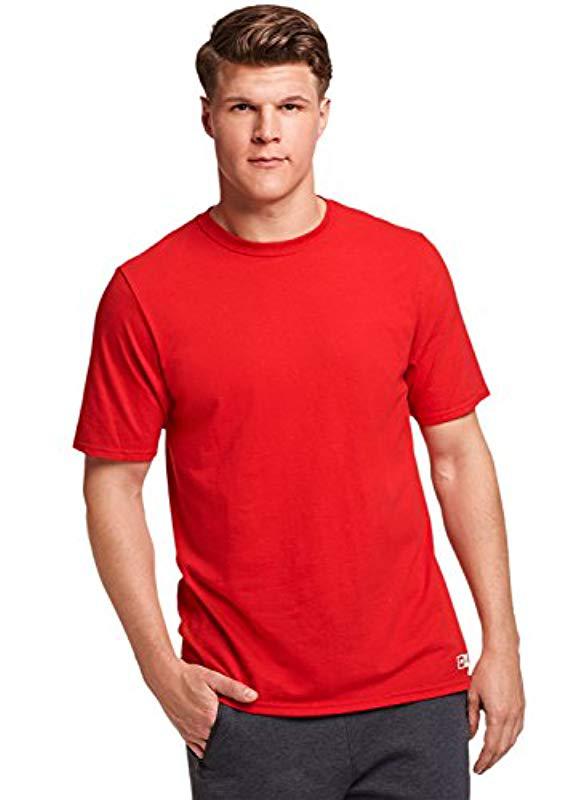 Lyst - Russell Athletic 's Essential Cotton T-shirt in Red for Men
