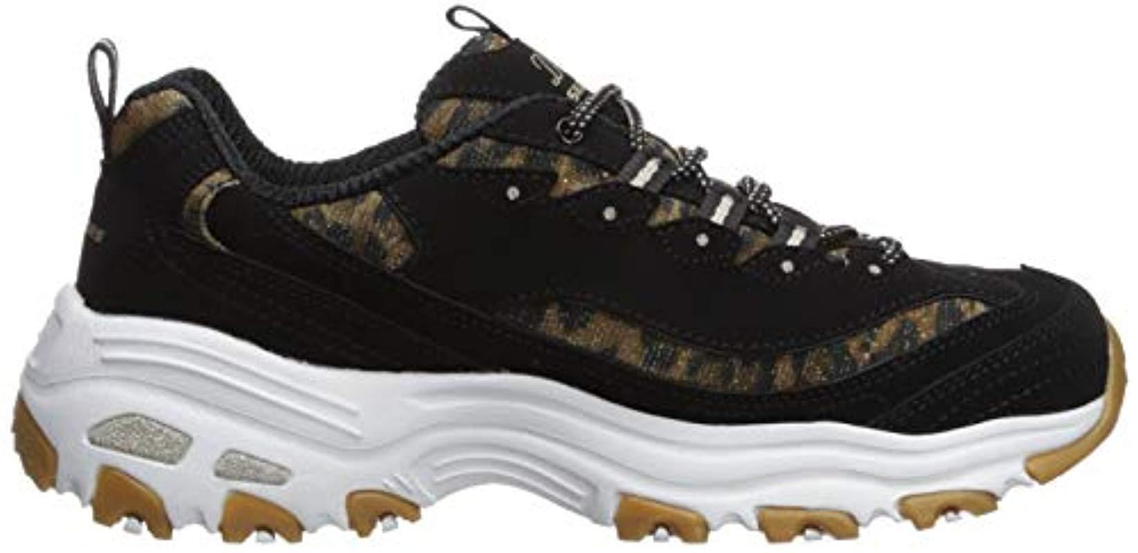 skechers d lites leopard