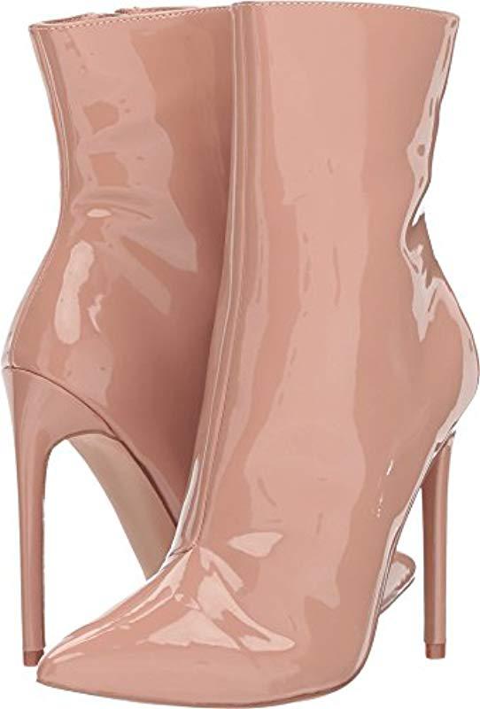 Lyst Steve Madden Wagner Ankle Bootie In Natural