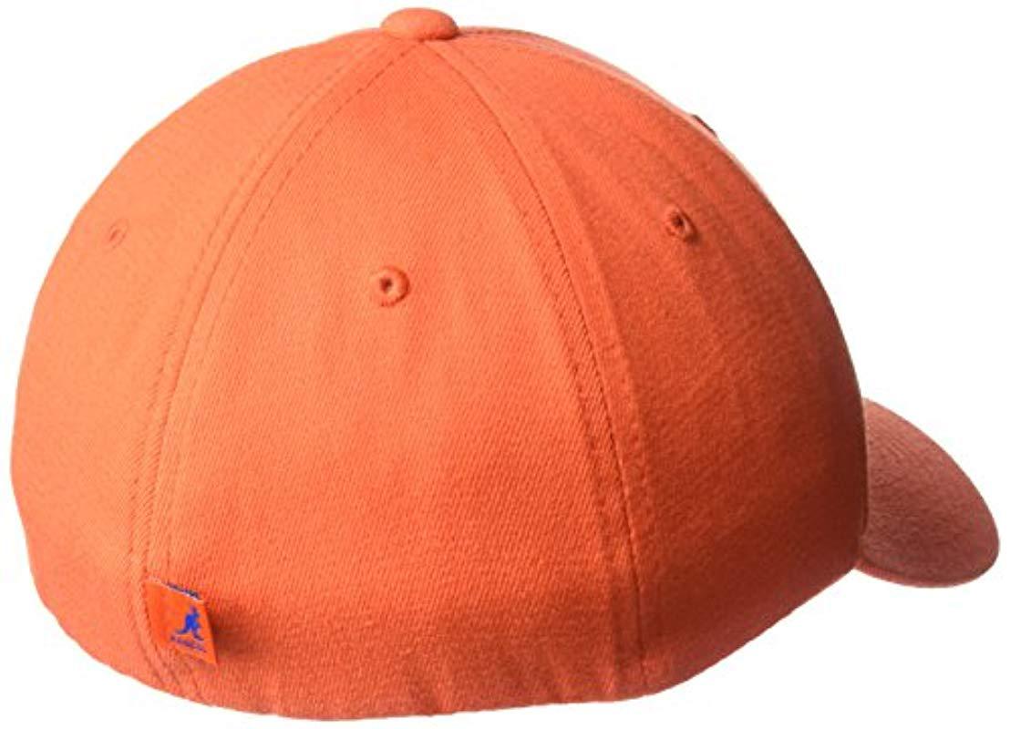 Kangol Wool Flexfit Baseball Cap in Orange for Men Lyst