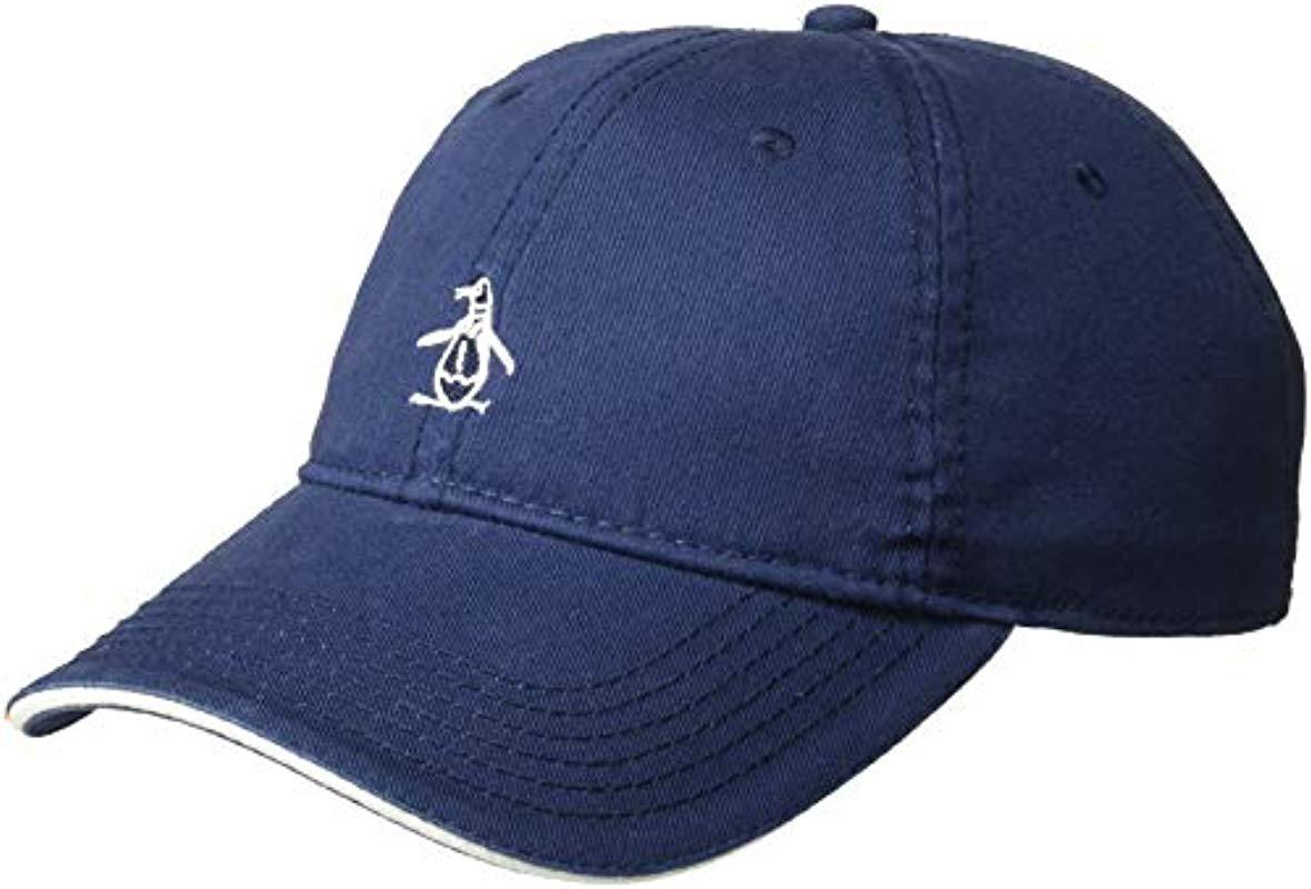 Lyst Original Penguin The Earltm Baseball Cap in Blue for Men Save 3