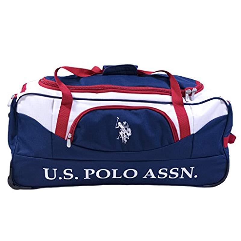U.S. POLO ASSN. 30in Deluxe Rolling Duffle Bag Duffel Bag in Blue for Men - Lyst