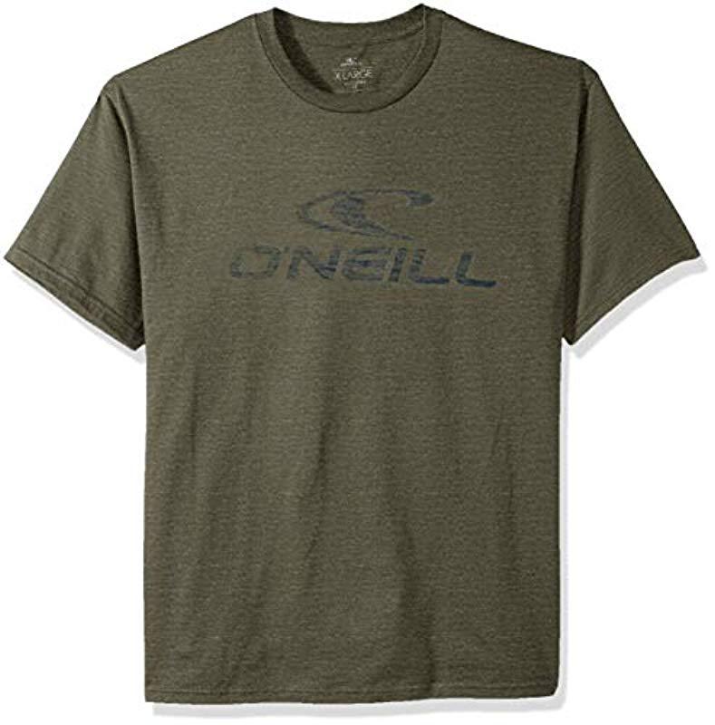 Lyst - O'neill Sportswear Modern Fit Logo Short Sleeve T-shirt in Green ...