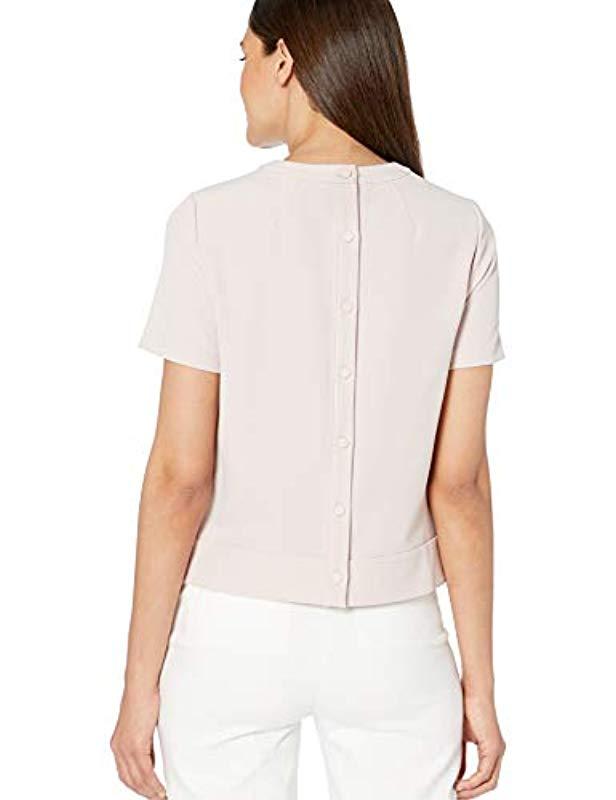 anne klein no iron white blouse