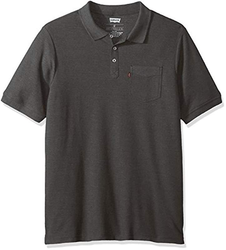 Lyst - Levi's Rillo Short Sleeve Pique Polo Shirt in Gray for Men