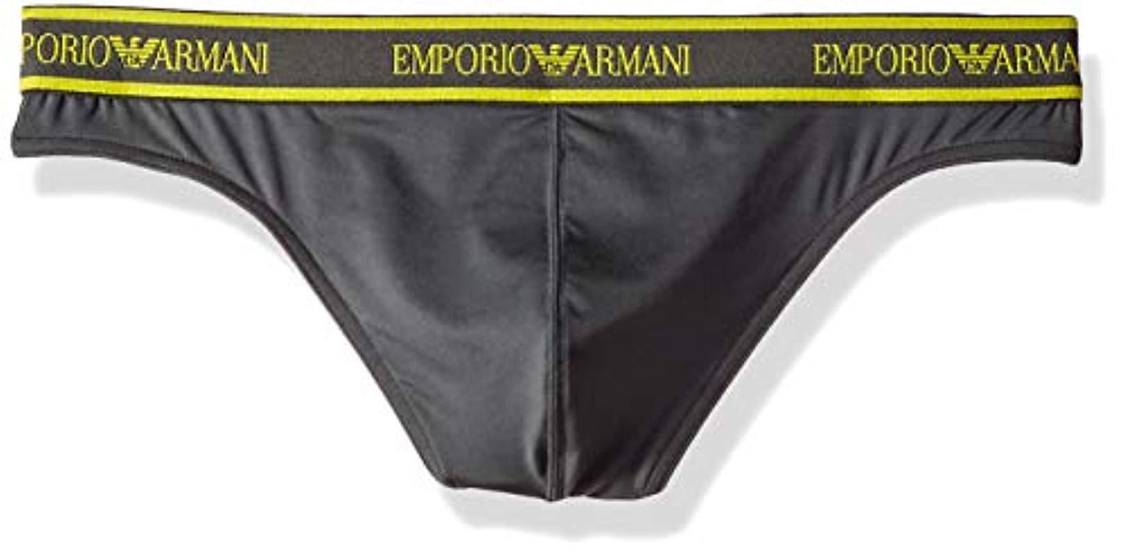 Lyst Emporio Armani Essential Microfiber Thong for Men Save 31