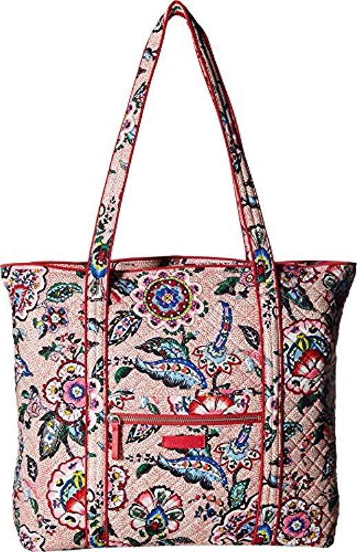 Lyst - Vera Bradley Iconic Vera Tote, Signature Cotton in Red