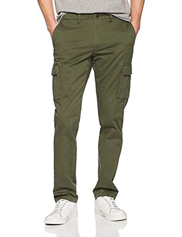 green slim fit cargo pants