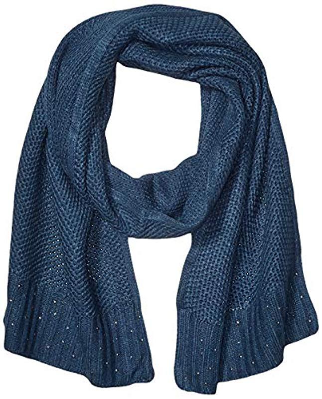 Vince Camuto Rhinestone Rib Scarf in Blue - Lyst