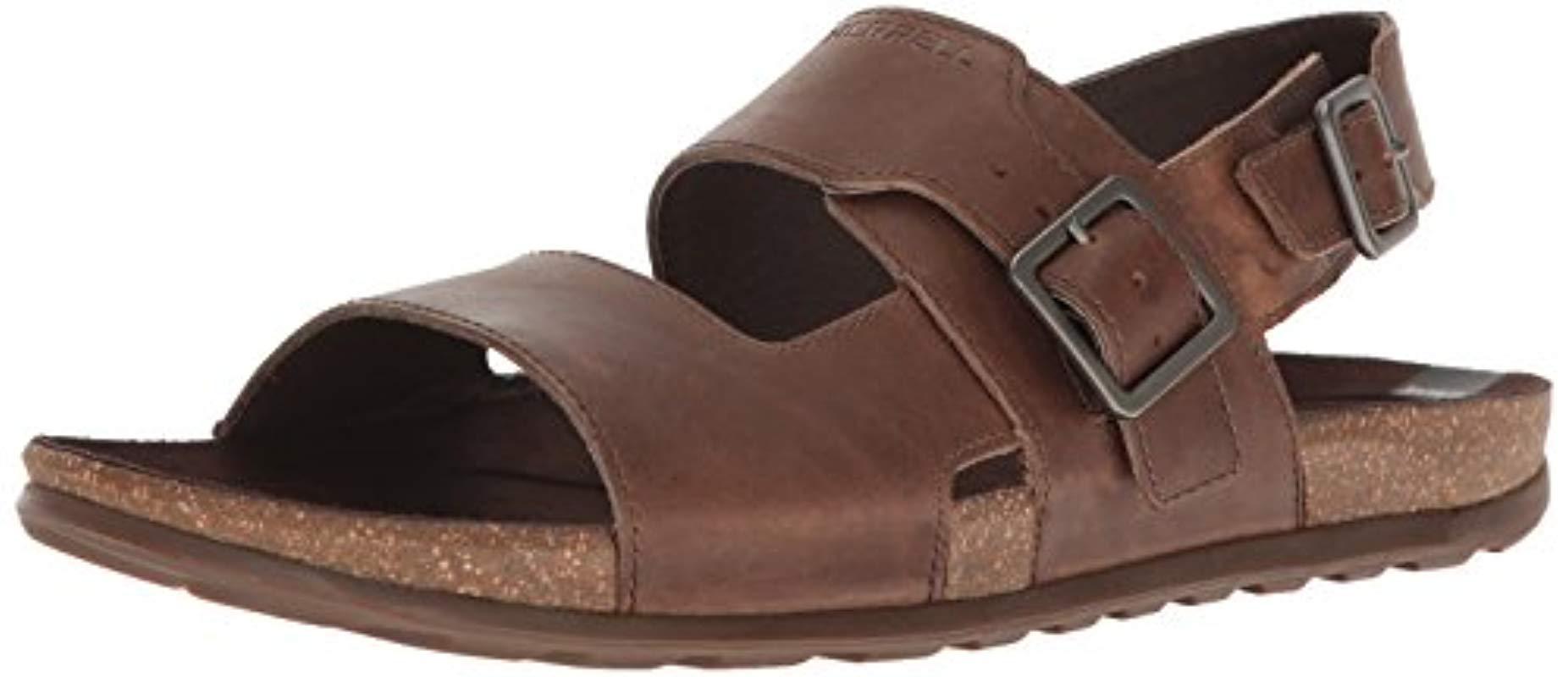Lyst - Merrell Downtown Backstrap Buckle Sandal in Brown for Men - Save ...