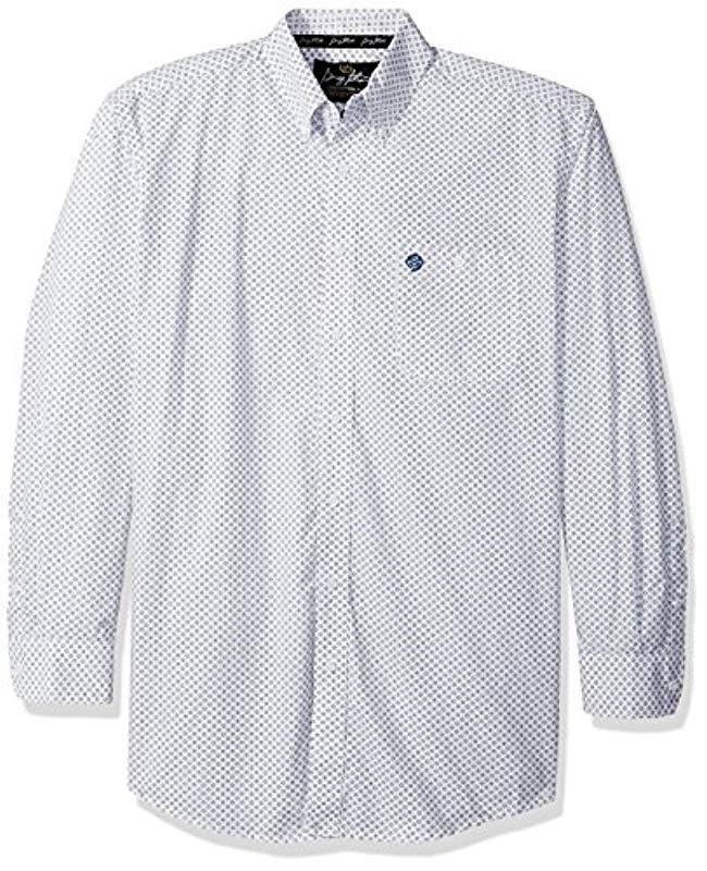 Wrangler Big & Tall George Strait One Pocket Long Sleeve Button Shirt ...