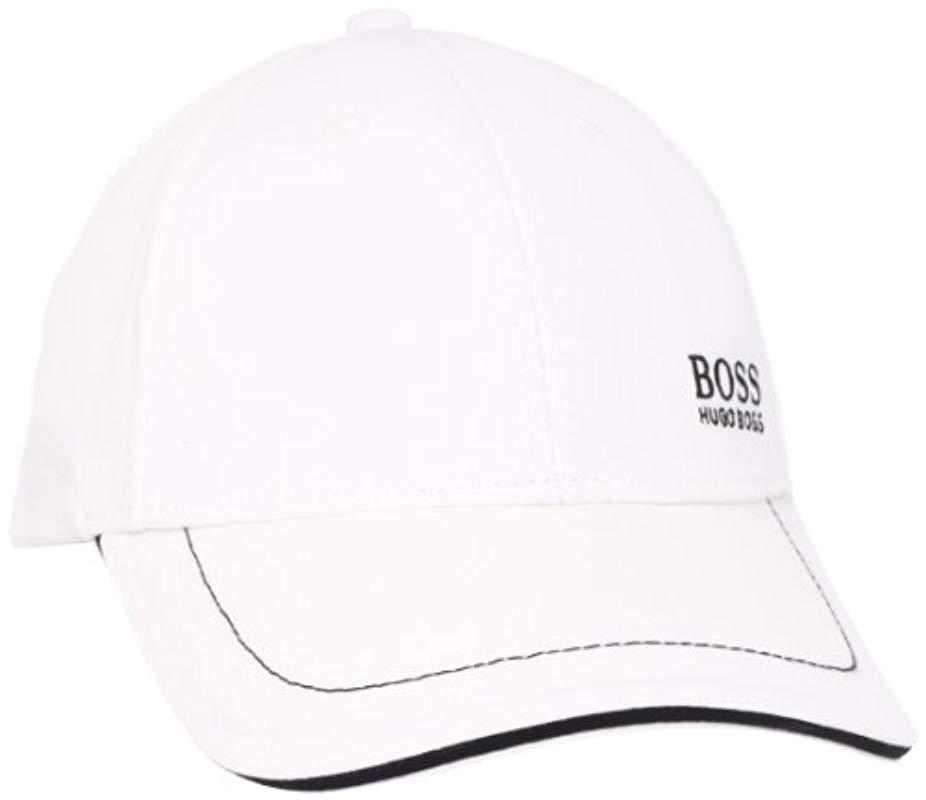 hugo boss white hat