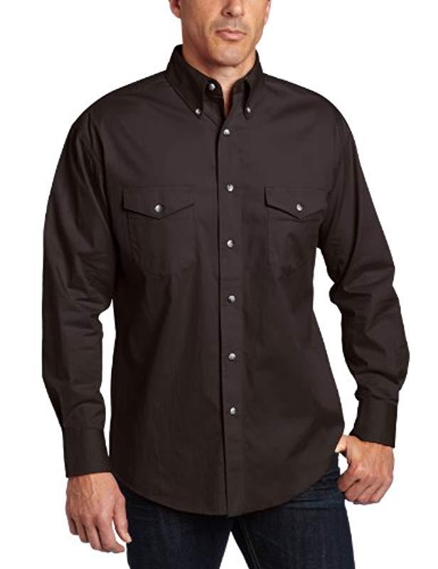 black wrangler denim shirt